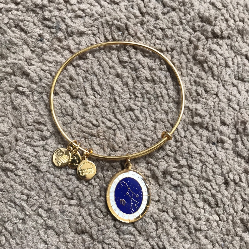 Gold Virgo Alex and Ani bracelet